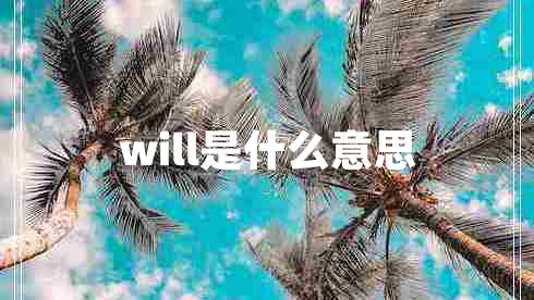 will是什么意思