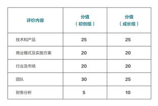 以下哪些属于创新创业比赛的评分